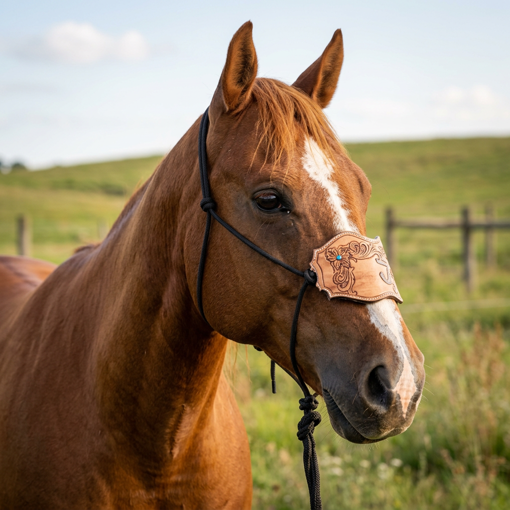Professionally polished horse and tack photo